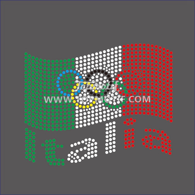wholesale Hot Fix Italia Flag with  …
