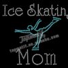 t-shirt manufacturer ice skating mom strass hotfix rhinestone motif