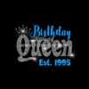 Custom Birthday Queen Iron on Rhinestone Heat Transfer Vinyl