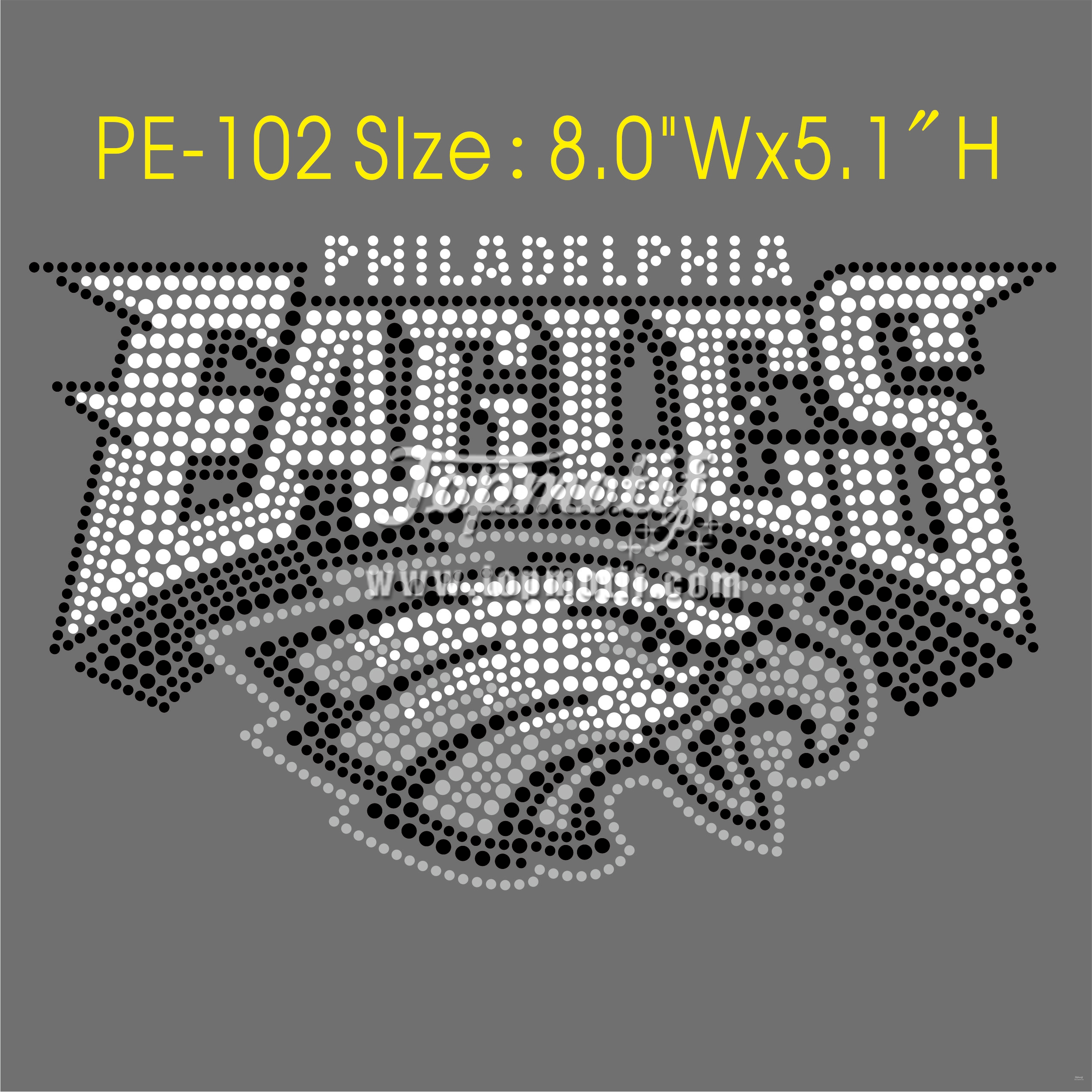 Eagles pattern custom rhinestone t shirts