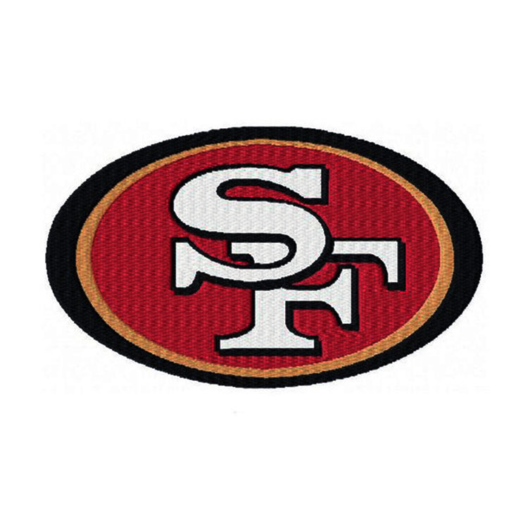 Embroidery Patch 49ers Transfer