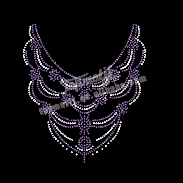 create your own motif rhinestone neckline iron transfers