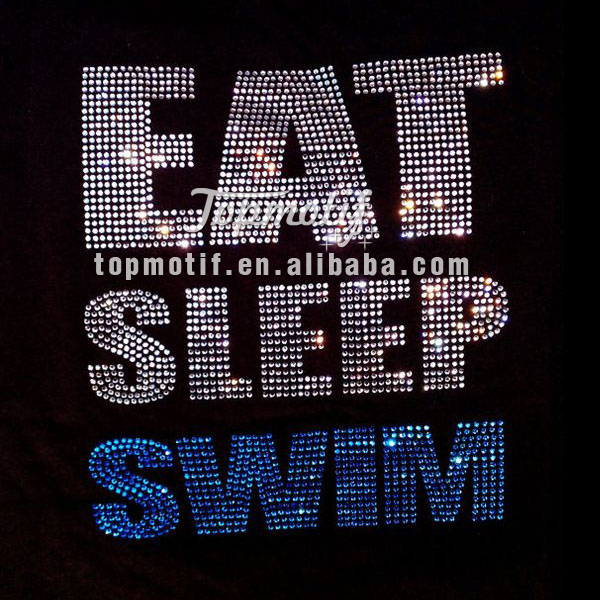 Eat Sleep Swim Custom Iron On Tshirt Transfers