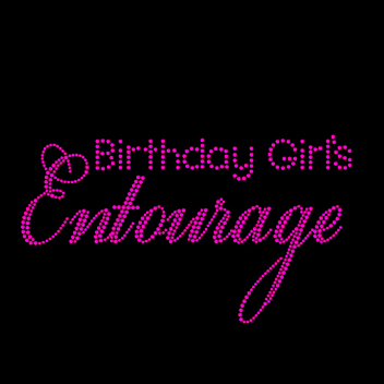 Custom Birthday Girls Entourage Rhinestone Ir …