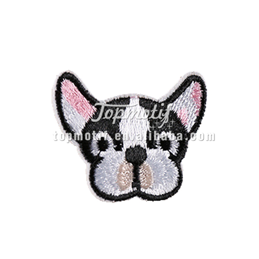 wholesale Bulldog custom patches embroidered