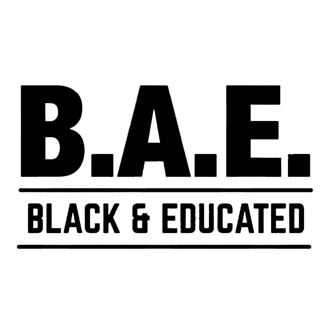 BAE Black and Educated Text SVG Black History Month Heat vinyl Transfers