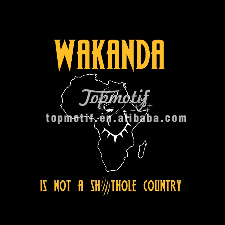 Hot sale black panther heat transfer wakanda vinyl for clothing