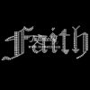 Custom Bling Templates Faith Iron On Rhinestone Motif