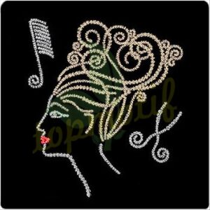 wholesale Afro Girl Sequin Hot Fix  …