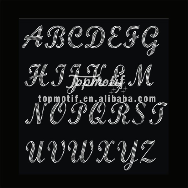 wholesale Alphabet rhinestone iron  …