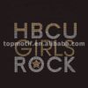 Custom HBCU Girls Rock Rhinestone Iron on Transfer