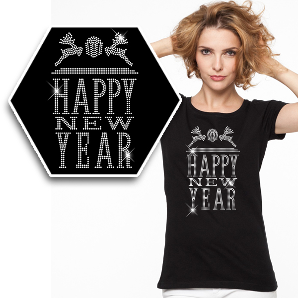 wholesale Simple Happy New Year Cus …
