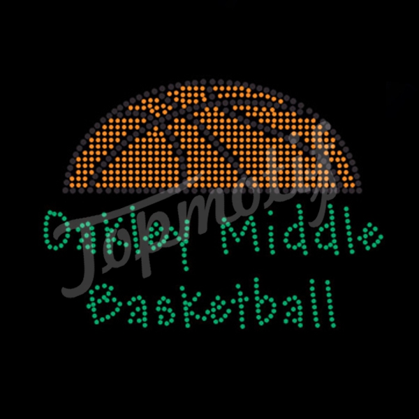wholesale oakley Basketball Mom rhinestone iron on transfer for tshirts