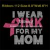 I Wear Pink For My Mom Custom Rhinestone Transfers Wholesale
