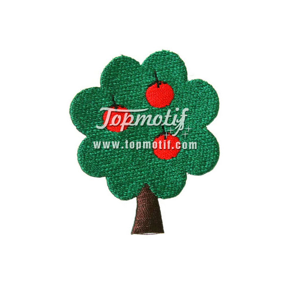 Apple Tree Patch Designs Embroidery Iron On Patches Wholesale