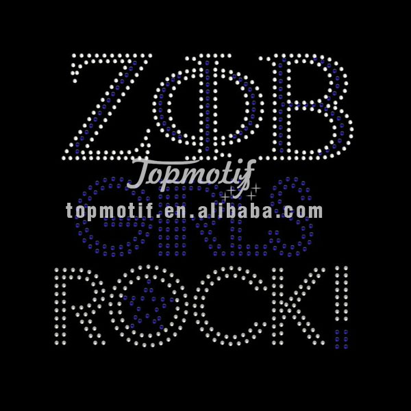 Zeta Phi Beta Girls Rock T Shirt Iron On Letters