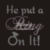 He Put A Ring On It Iron On Diamante Transfers Wholesale