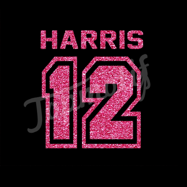 Harris Custom Jersey Number Korea Quality Heat Transfer Vinyl