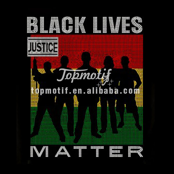 Black Life Matters Rhinestone Nailhead Transfer Designs