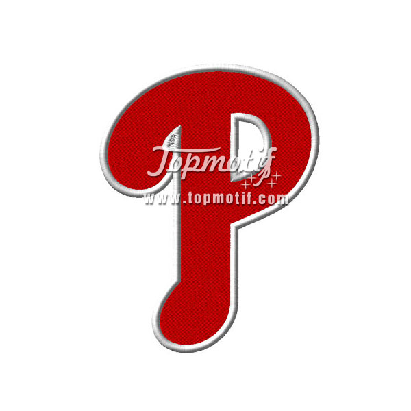 Woven Patch Phillies Custom Iron On Embroidery Patch