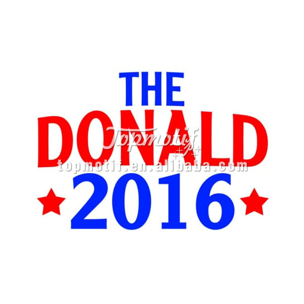 The Donald 2016 vote cutsom printing heat press sticker