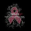 Iron on letters hope rhinestone design for breast cancer awareness