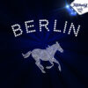 berlin white horse animal rhinestone transfer for t-shirt