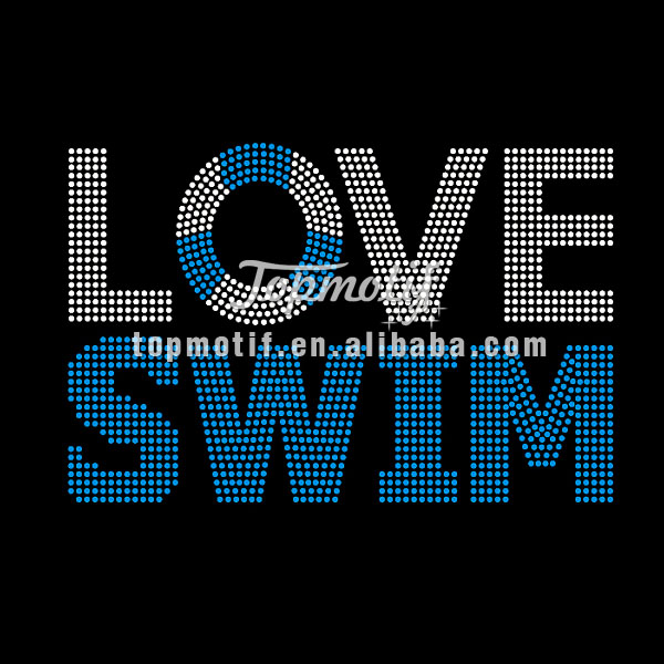 wholesale Love Swim Custom Rhinesto …