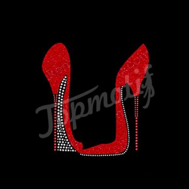 wholesale New style high heel shoes bling clothing accessory custom iron ons