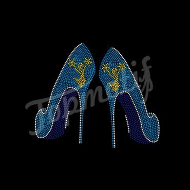 New design High heel with cheerlady iron on r …