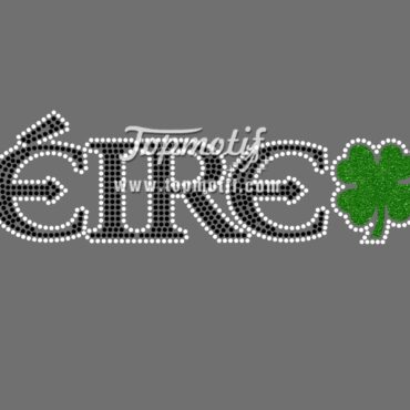rhinestone shirt green Shamrock St. Patrick&# …
