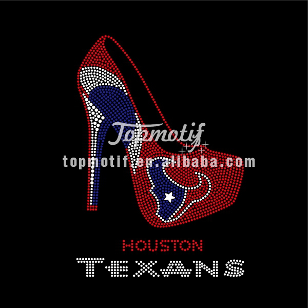 High Heeled Shoes Rhinestone Transfer Texas Hotfix Motif Fashion