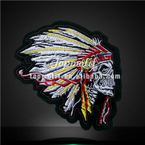 wholesale Symbol Skull Embroidery Iron on Patch for Garments