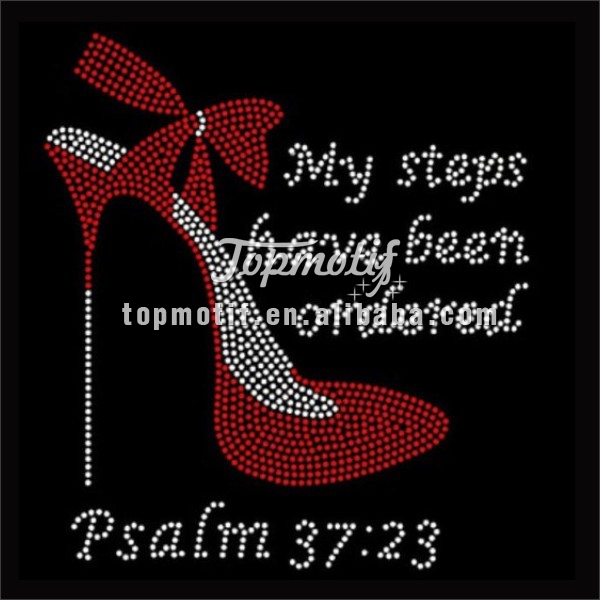 My steps have been ordered iron on faith rhinestone transfer