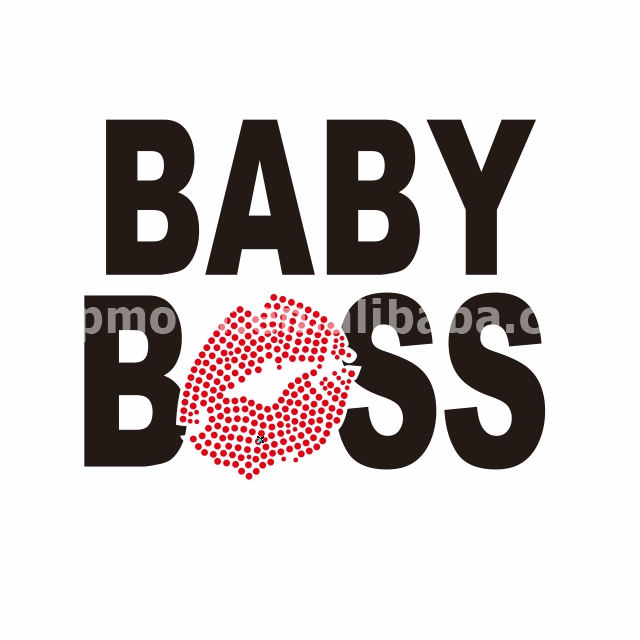 Custom Baby Boss Rhinestone Transfer Iron on  …