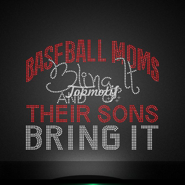 wholesale Rhinestone baseball mom b …