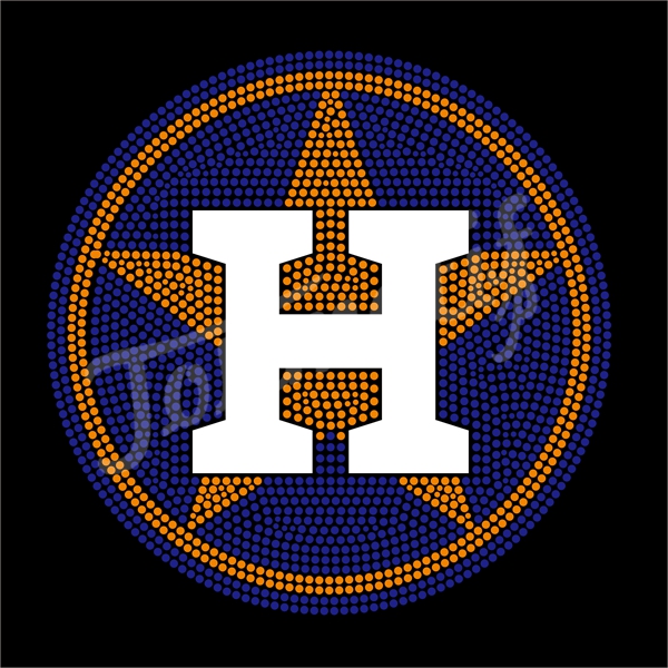Rhinestone Sequin Appliques Vinyl Letter H Custom Made Iron Ons For T Shirts