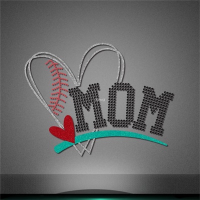 wholesale Love baseball mom glitter …