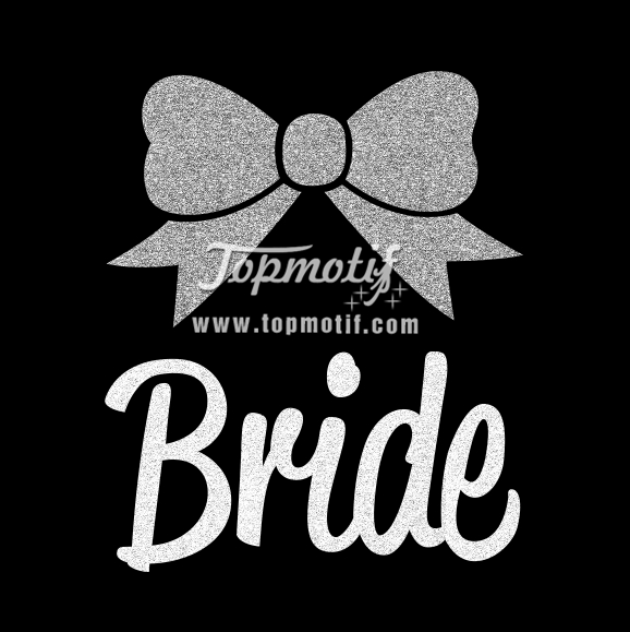 wholesale DIY Iron On bride glitter …