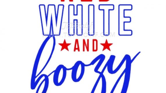 July 4th Slogan Red White And Boozy Heat Transfer Prints PU Vinyl Pattern Hot Fix Sticker Patch Applique Iron on For T-shirt