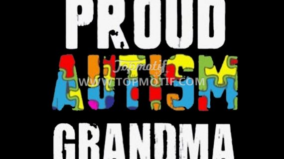 wholesale Proud Autism Grandma Autism Awareness Vinyl Heat Transfer Printing Pattern Hot Fix Sticker Decals Applique For T-shirt Hoodie