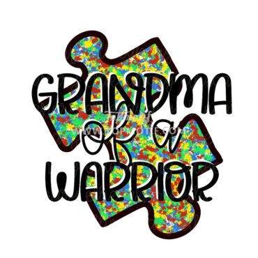 Grandma Of A Warrior Autism Awareness Vinyl H …