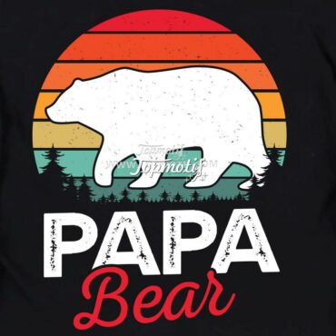 Father’s Day Papa Bear Heat Transfer Pa …